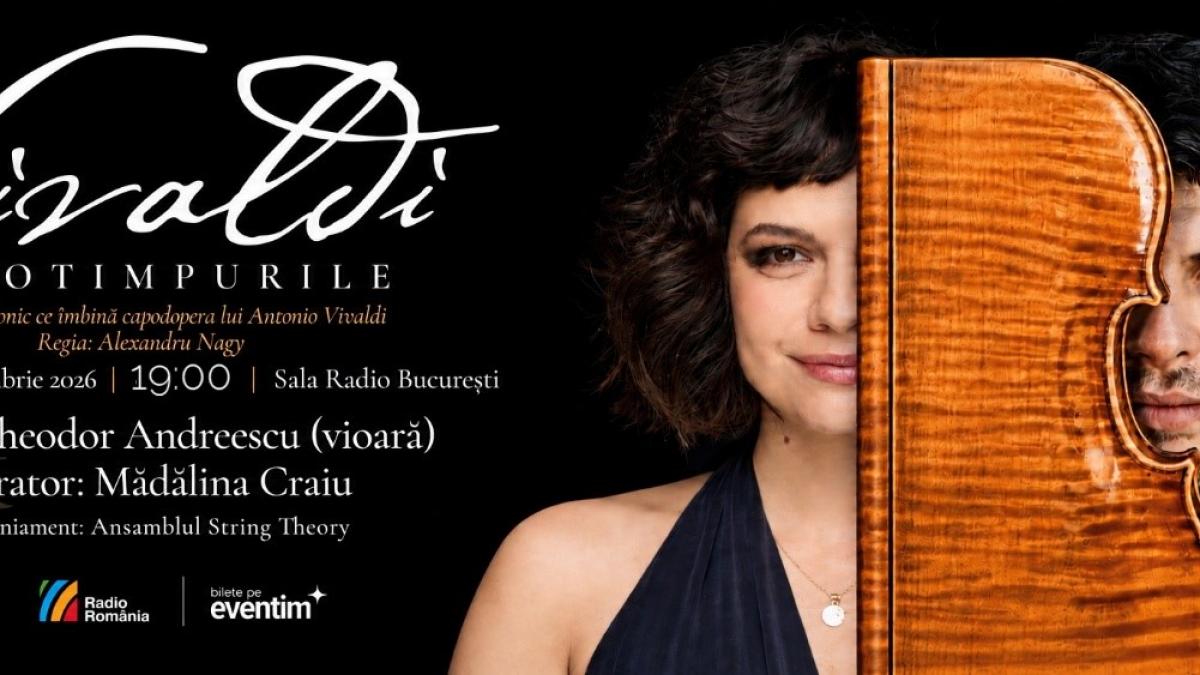 Spectacolul „Vivaldi: Anotimpurile” va fi prezentat pe 25 octombrie la Sala Radio