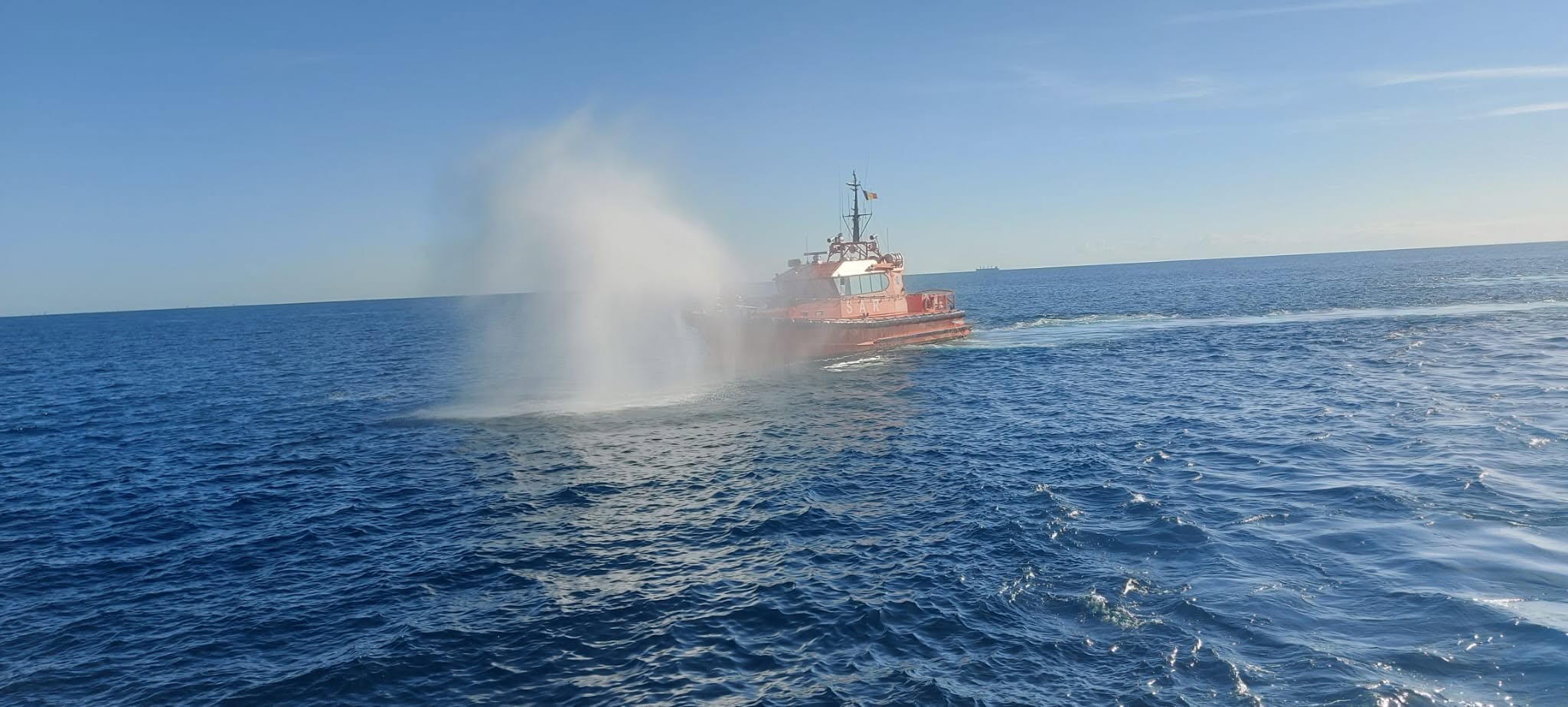 Misiune de salvare în Marea Neagră după un incendiu la bordul navei Wide Trader lângă Sulina