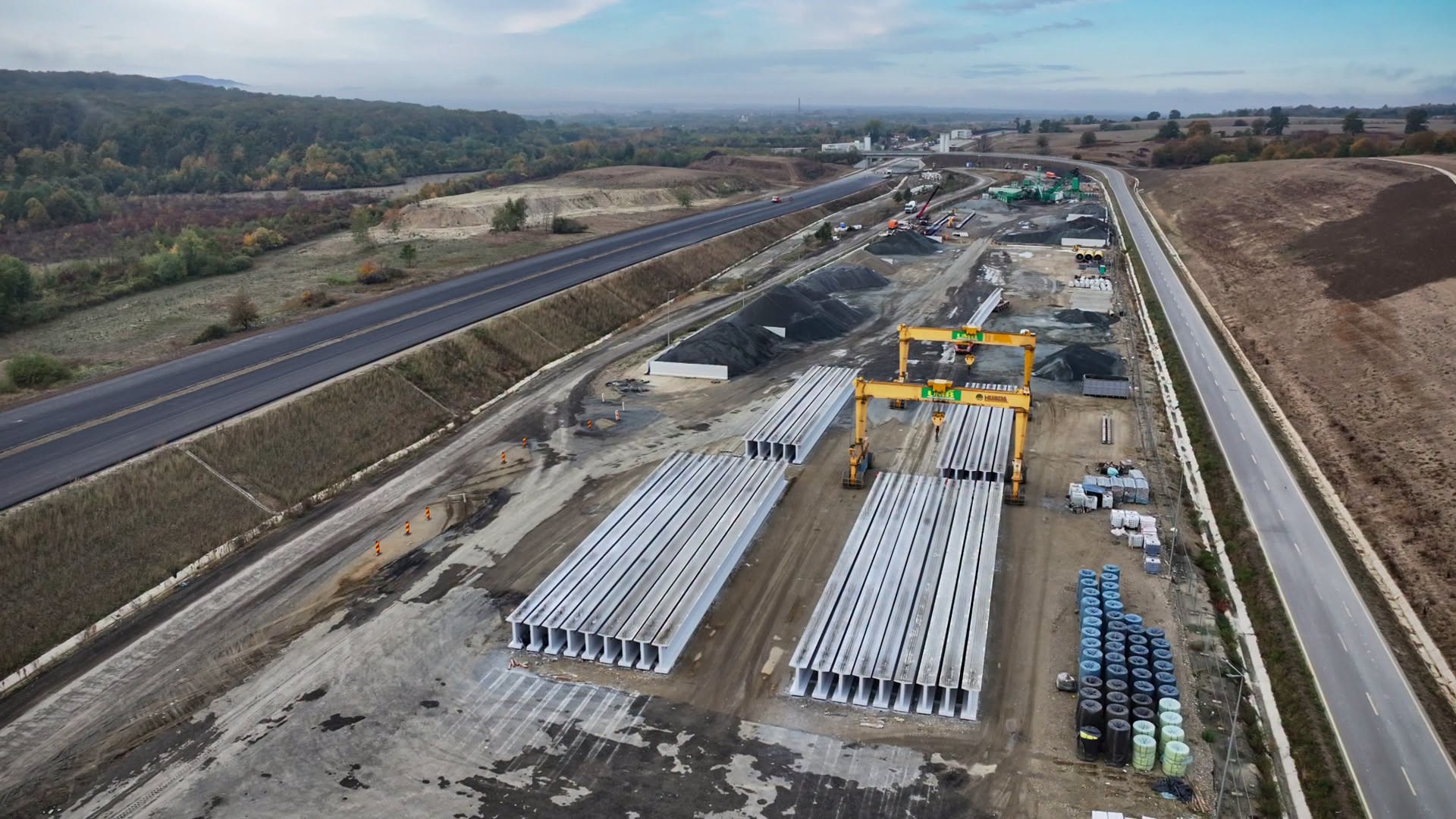 Lucrările la autostrada A1, sectorul Margina – Holdea, au ajuns la un progres fizic de 70%