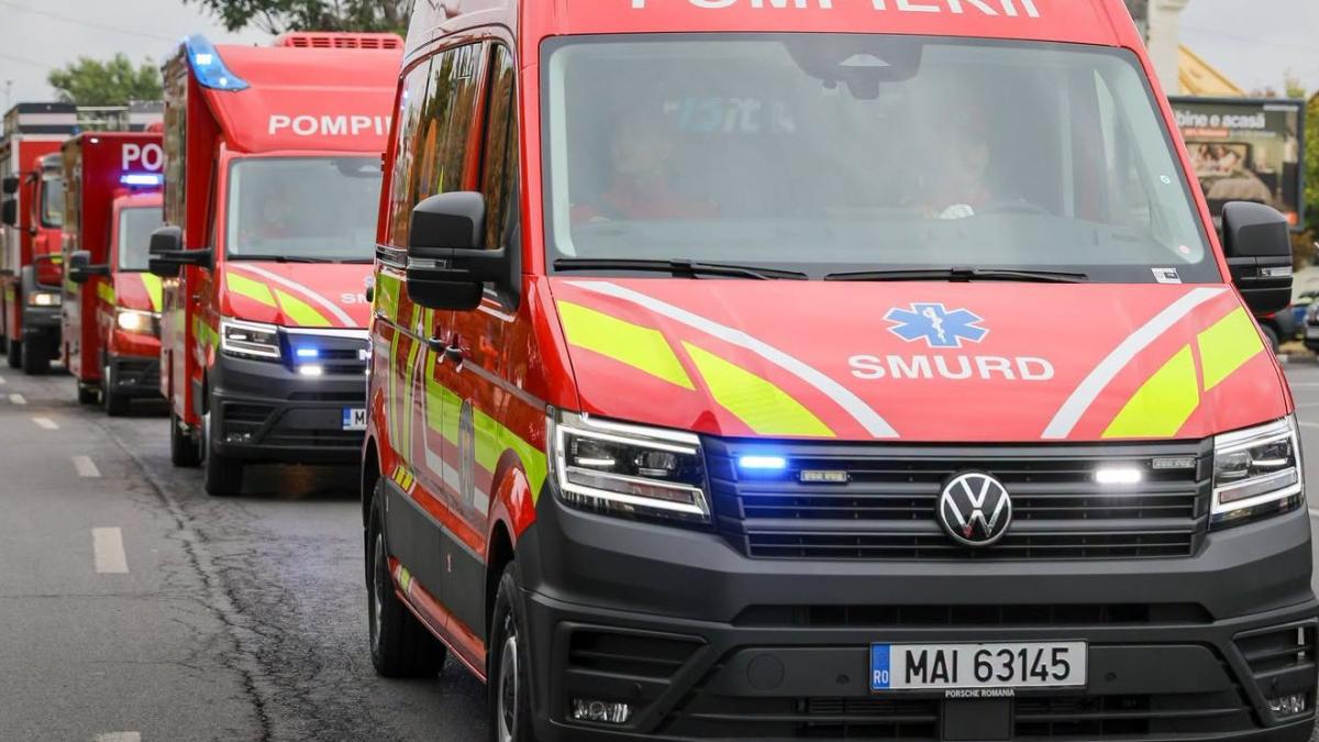Accident grav în Craiova: Planul Roșu de Intervenție activat după coliziunea dintre un autoturism și un autobuz
