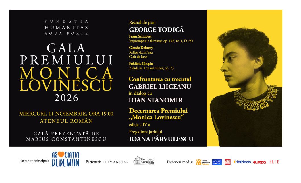 Lista scurtă pentru Premiul „Monica Lovinescu” 2026: cinci titluri de nonficțiune au fost selectate