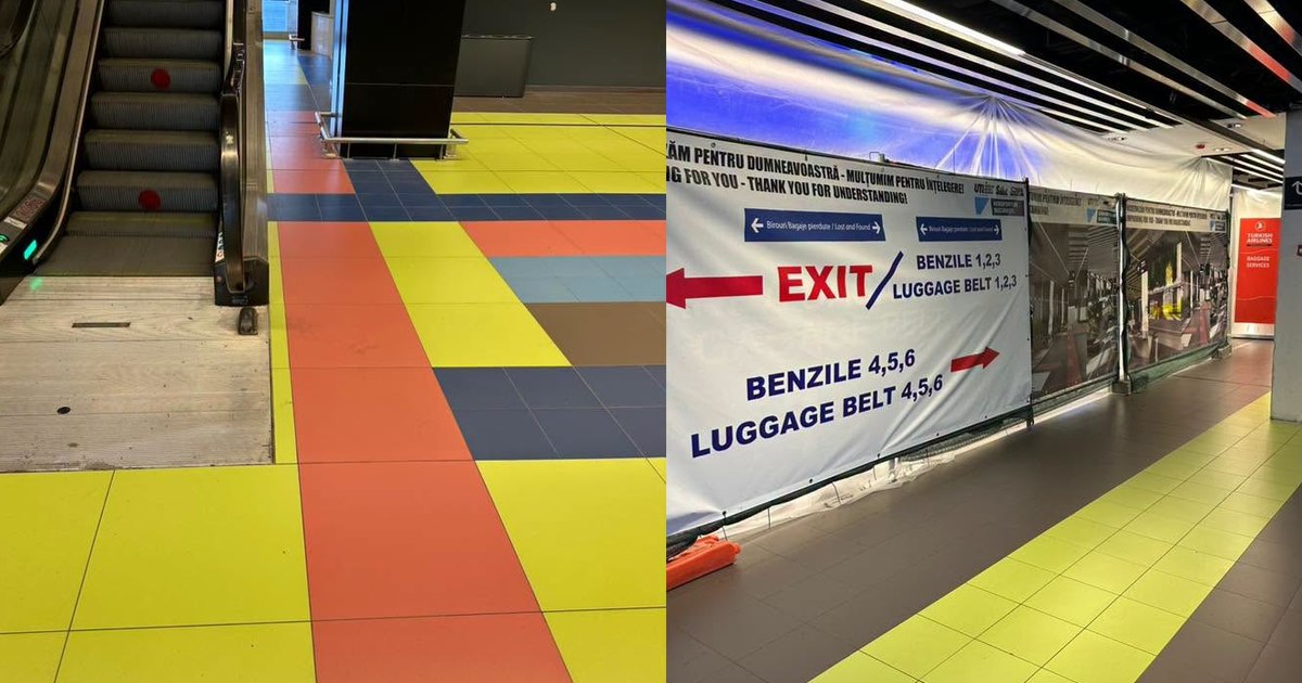 Noul design al Aeroportului Otopeni a stârnit controverse pe internet. Arhitectul explică alegerea culorilor