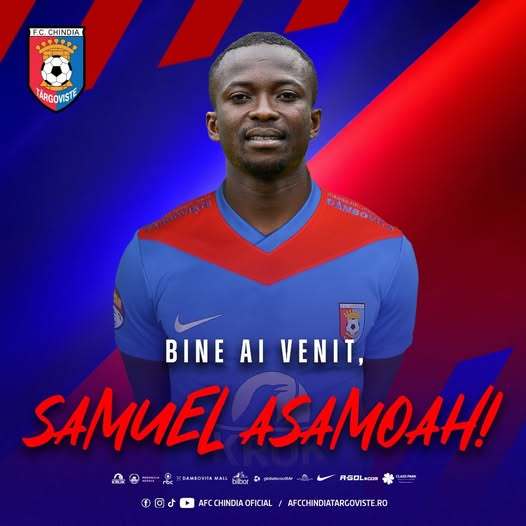 Chindia Târgoviște a semnat cu mijlocașul togolez Samuel Asamoah