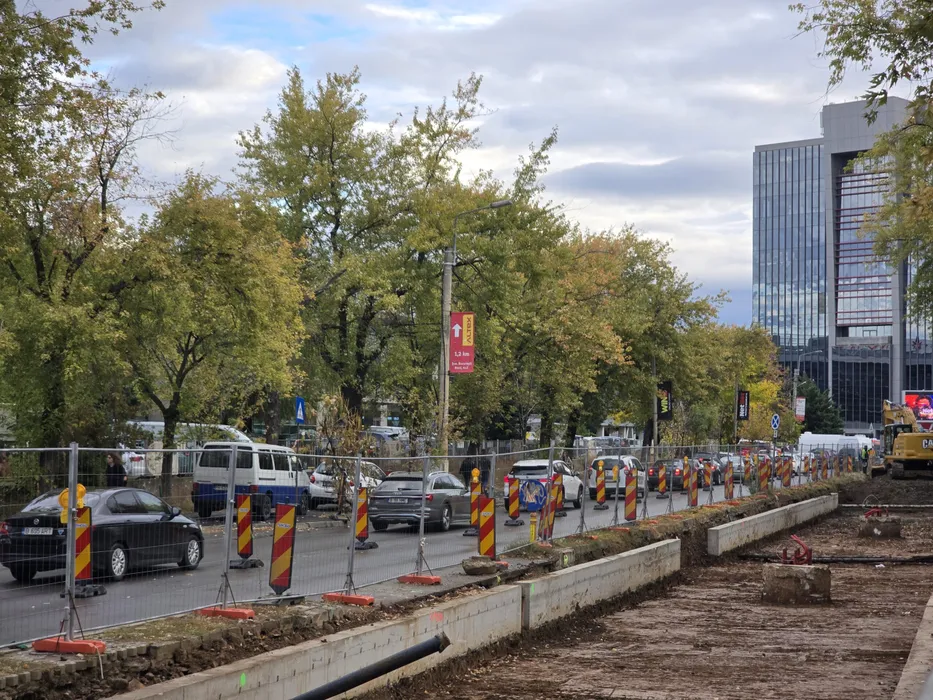Haos în trafic în Pipera: sens unic pe Dimitrie Pompeiu cauzează cozi de o oră
