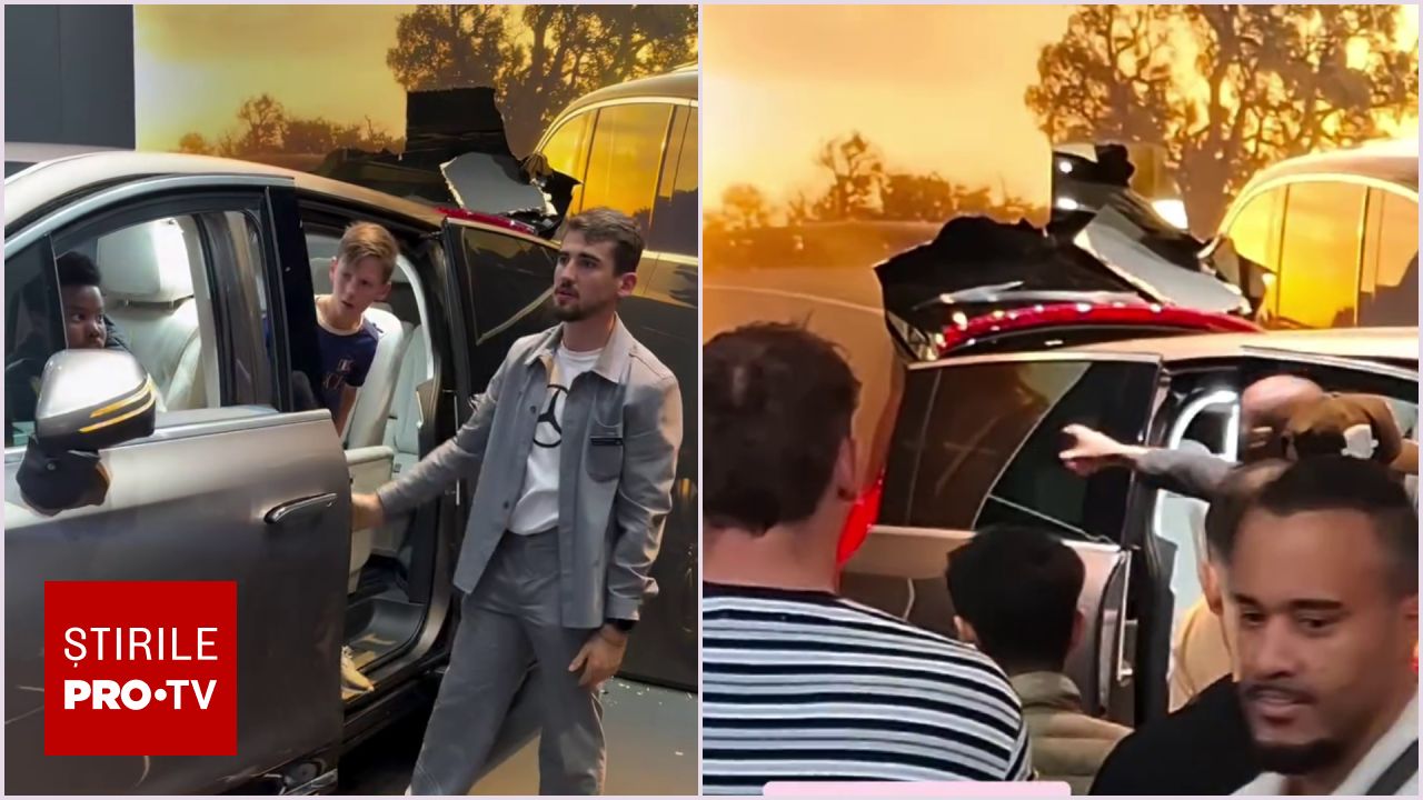Incident la Salonul Auto de la Paris: Doi copii au pornit un Mercedes electric de 82.000 de euro