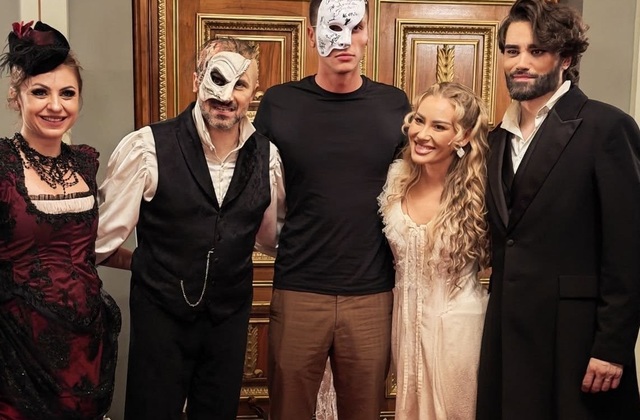 David Popovici a vizitat spectacolul Fantoma de la Operă de la Opera Națională București