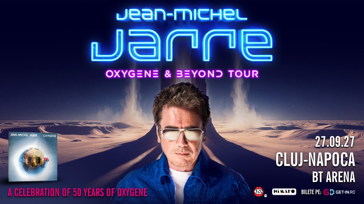 Jean-Michel Jarre va susține un concert aniversar la BT Arena Cluj-Napoca în septembrie 2027
