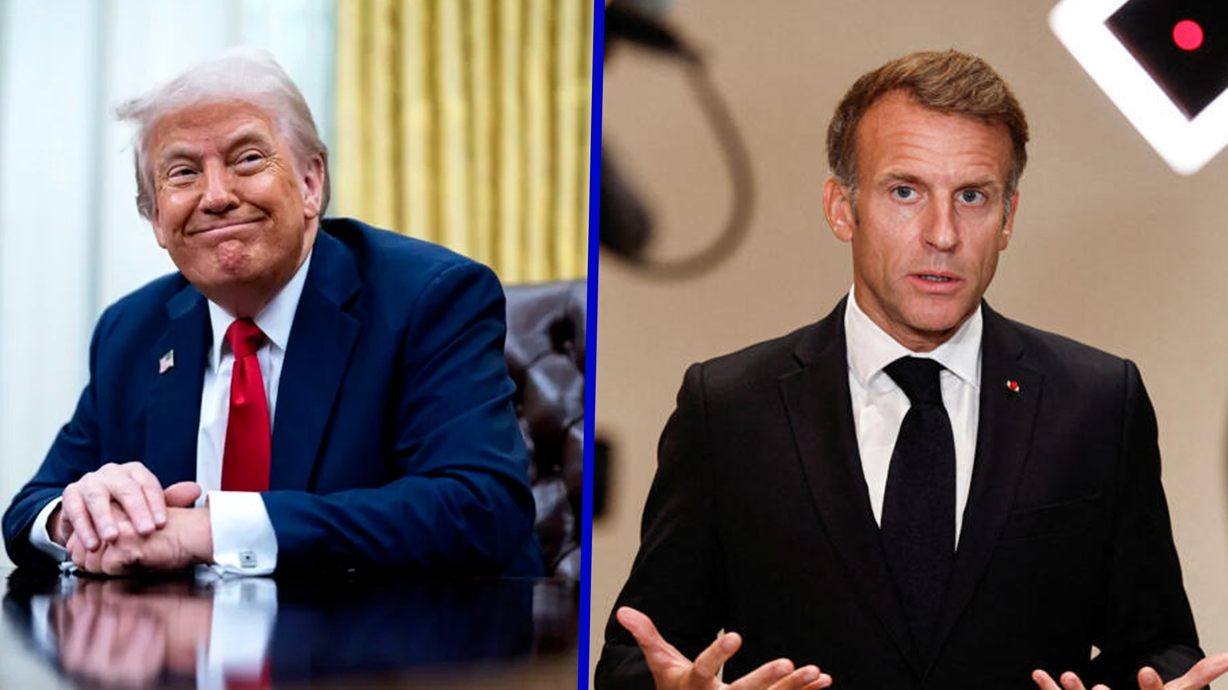 Emmanuel Macron îl acuză pe Donald Trump că folosește haosul din Franța în scopuri electorale