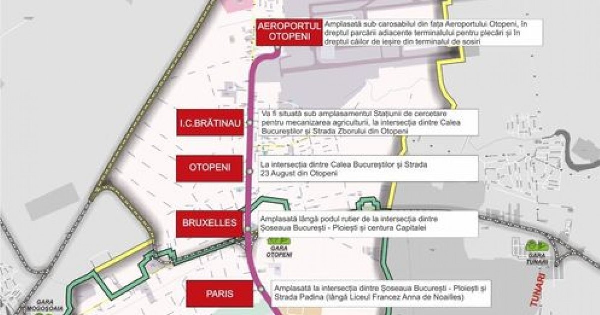 Au început forajele pentru metroul care va lega Bucureștiul de Aeroportul Otopeni