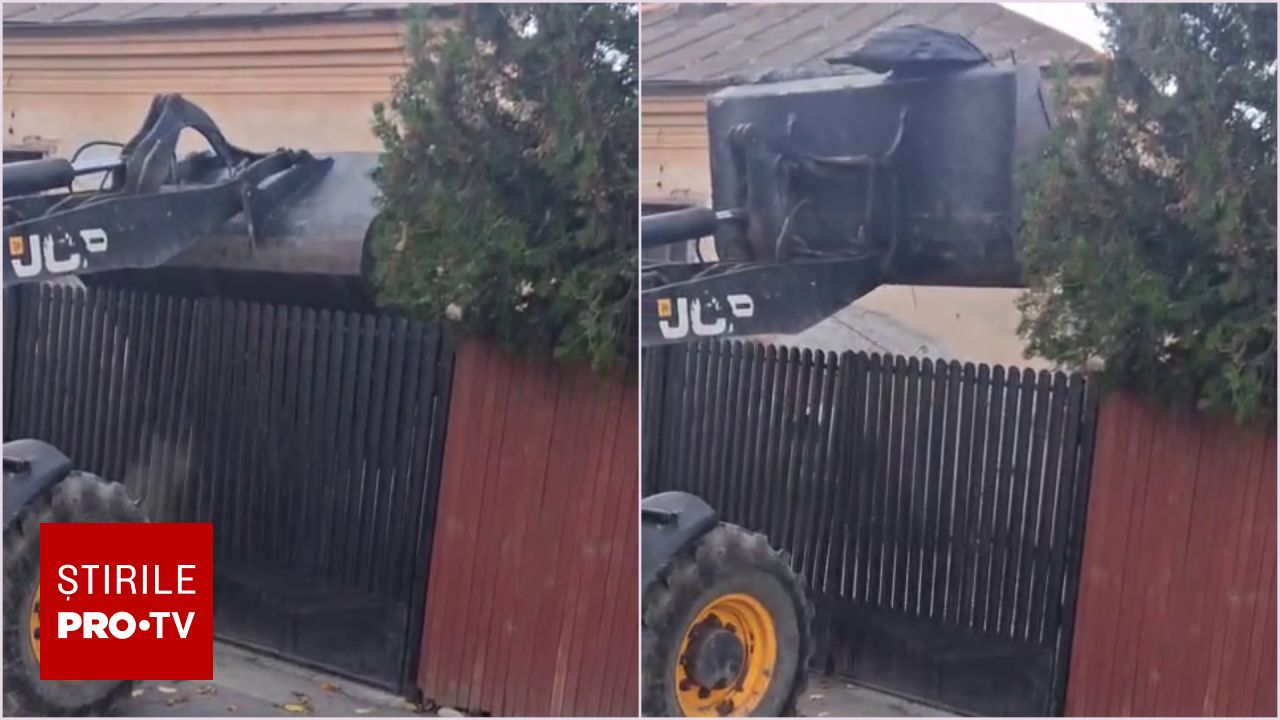 Primăria Băilești returnează gunoiul aruncat ilegal în curțile cetățenilor cu un excavator