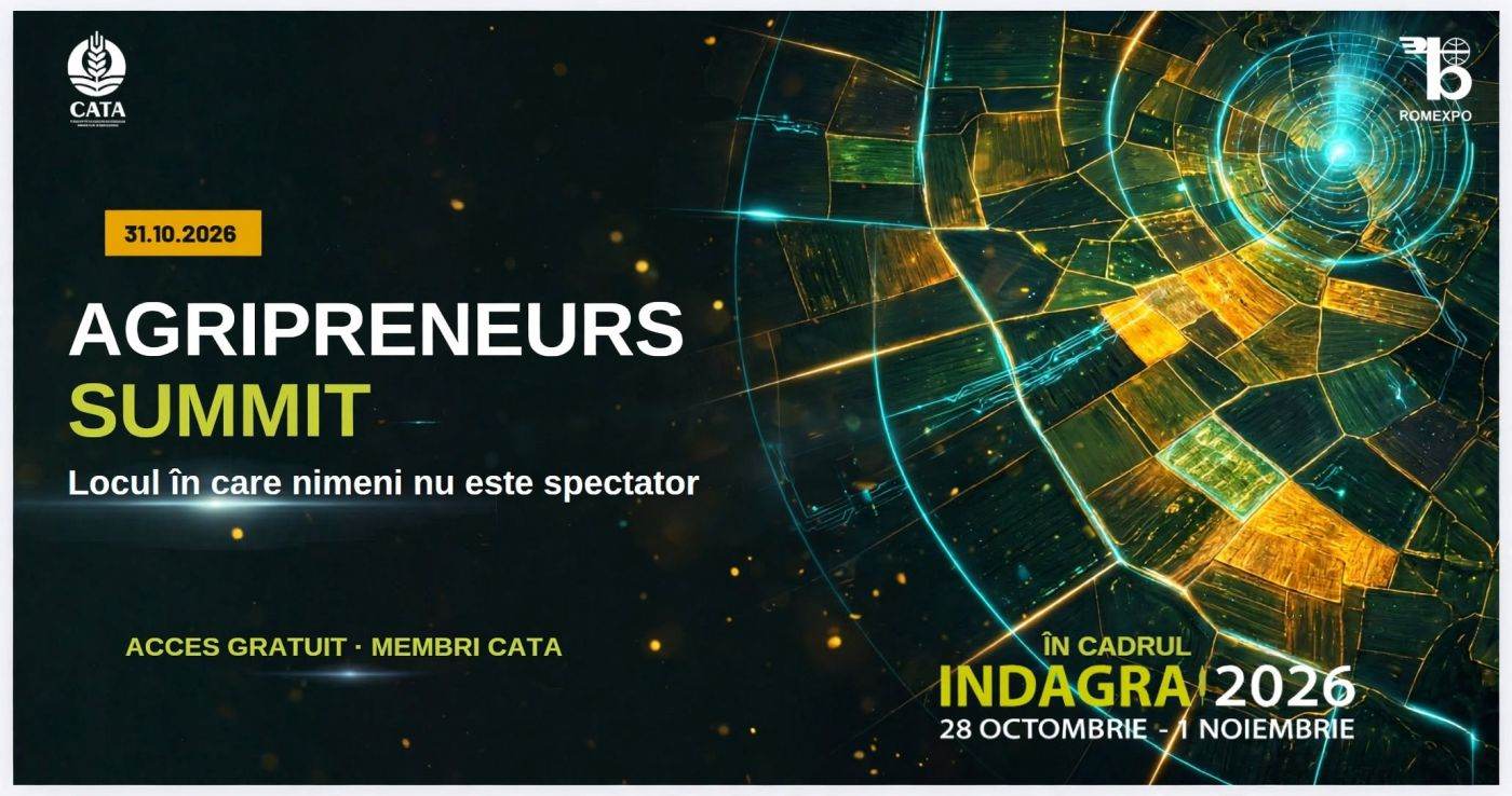 Agripreneurs Summit 2026: Conferință pentru antreprenorii agricoli la ROMEXPO, în cadrul INDAGRA