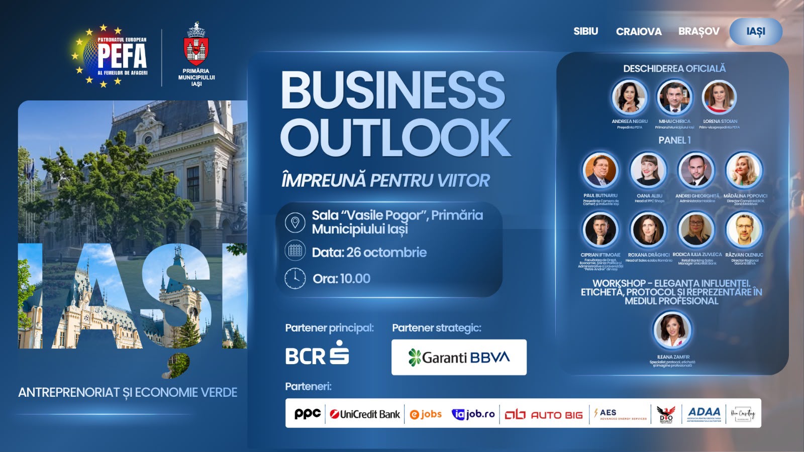 Iașul găzduiește conferința Business Outlook 2026 pentru consolidarea parteneriatului public-privat
