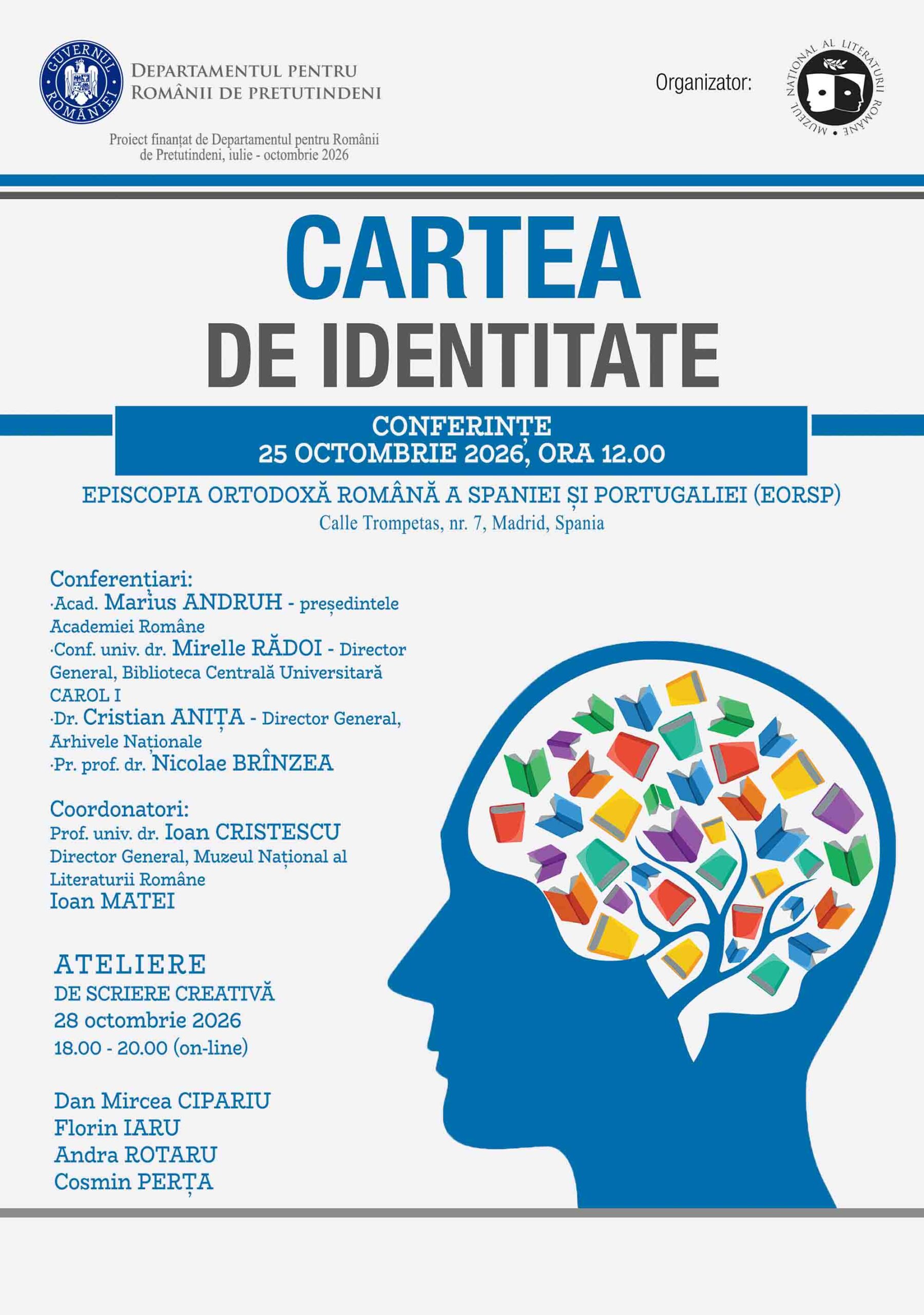 Proiectul „Carte de identitate” aduce conferințe despre limba română și cultură la Madrid