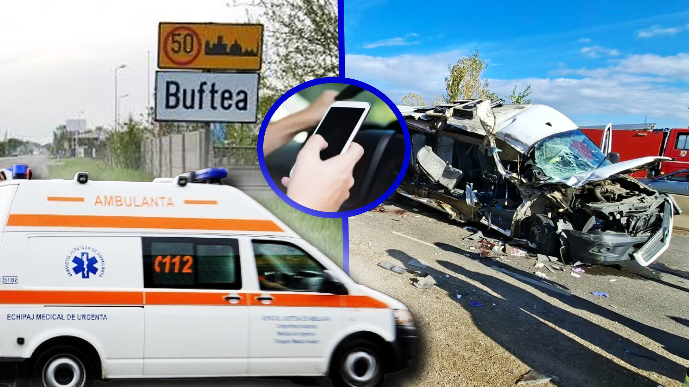 Tragedie pe DN7 lângă Buftea: Pasagerii au văzut șoferul folosind telefonul înainte de impact