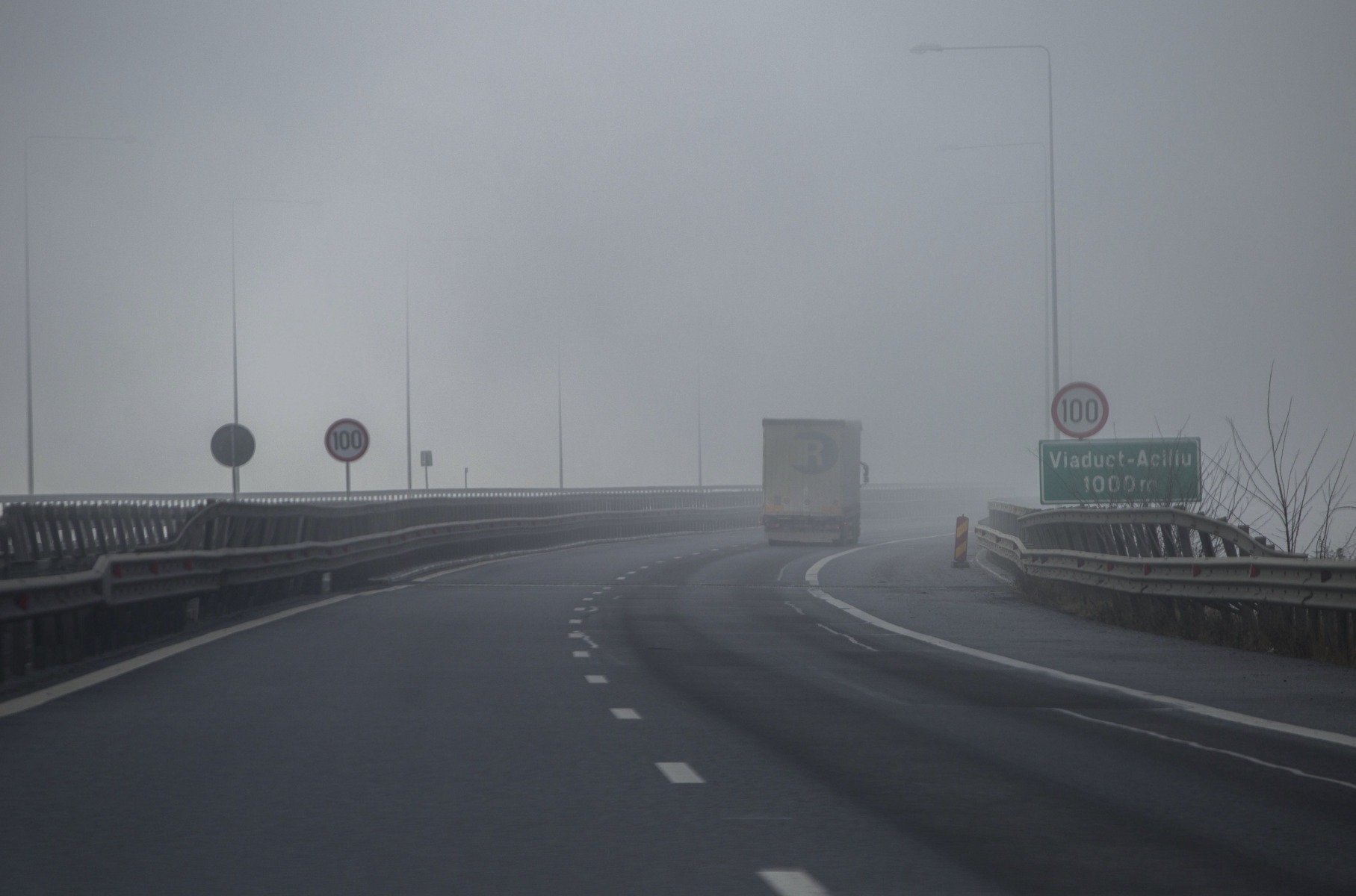 Avertizări de Cod galben pentru ceață în România: Vizibilitate redusă pe mai multe autostrăzi