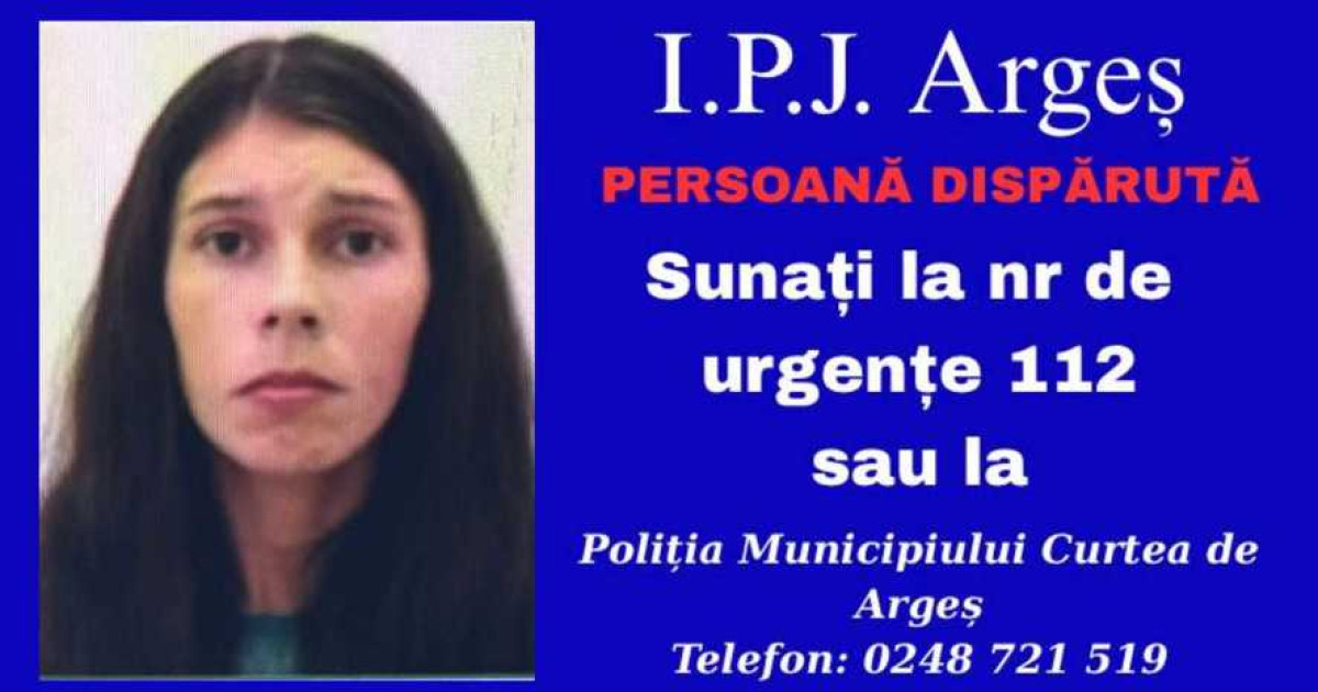Alertă în Argeș: O femeie de 26 de ani a dispărut de la domiciliu împreună cu cei trei copii mici