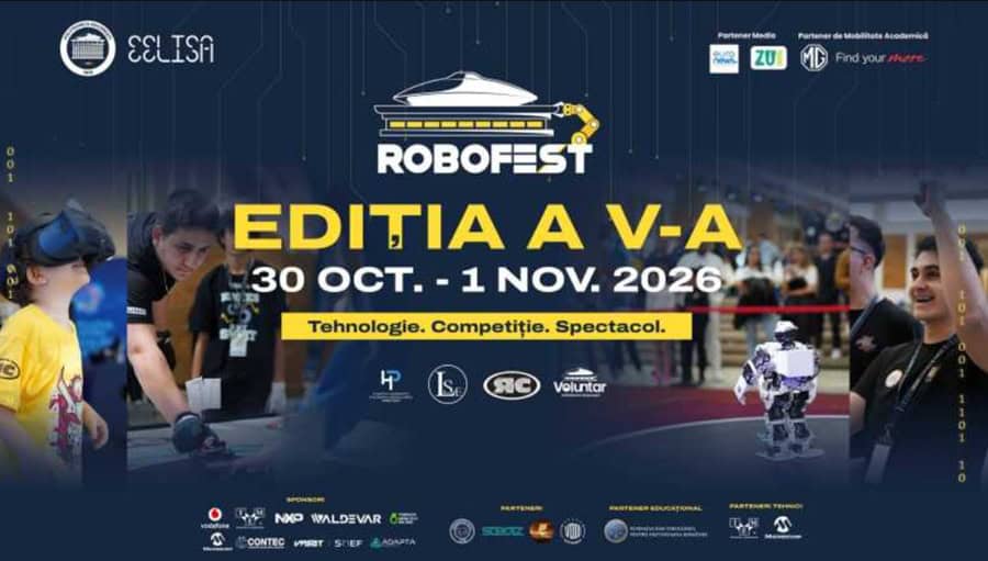ROBOFEST 2026: Peste 1.300 de roboți vor concura la Politehnica București