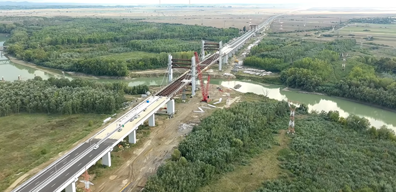Drumul Expres Brăila – Galați este aproape de finalizare. Cum arată noua structură peste râul Siret
