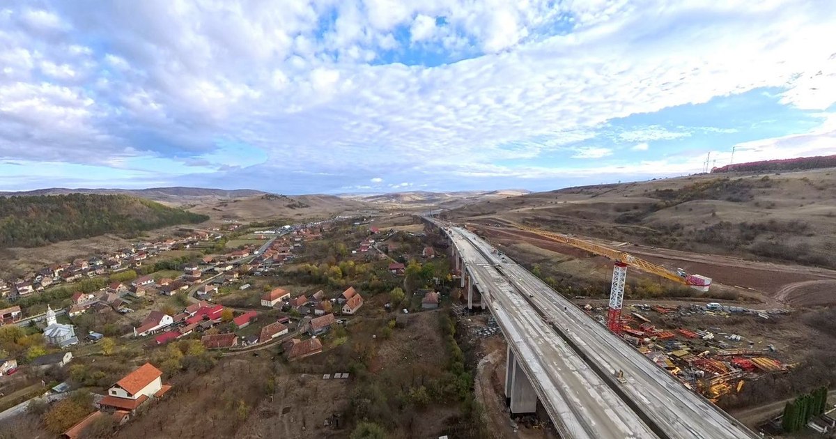 Viaductul Nădășelu este aproape gata. Cum se finalizează tronsonul de 30 de kilometri din A3