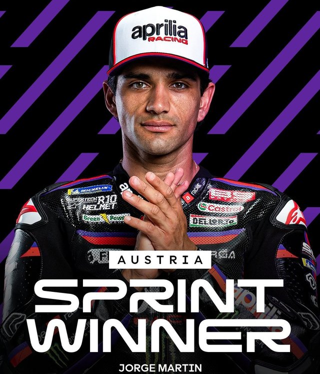 Jorge Martin câștigă cursa sprint de la MotoGP în Austria după căderea lui Pedro Acosta