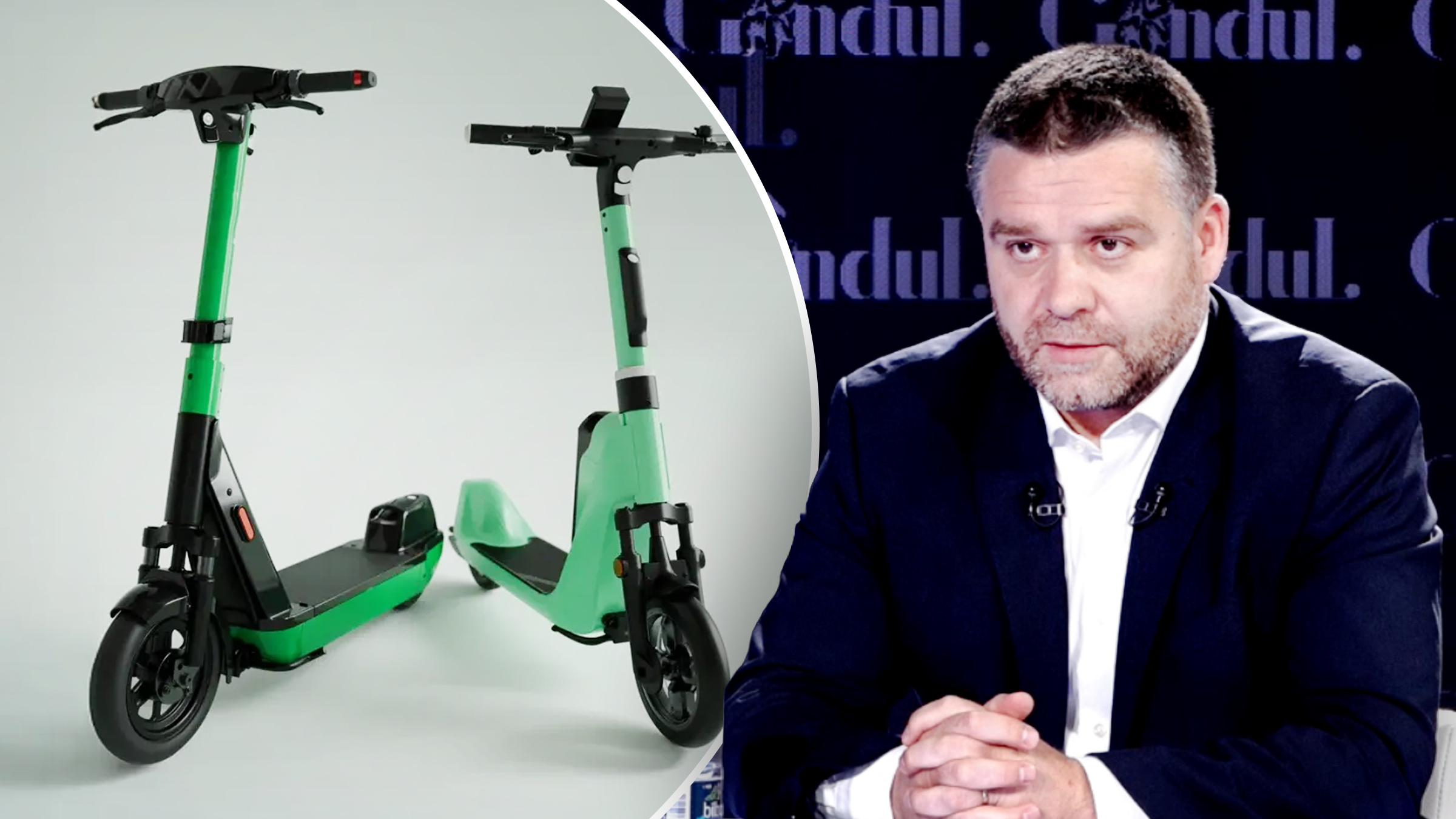 Ciprian Ciucu susține utilizarea trotinetelor electrice în București din cauza șantierelor