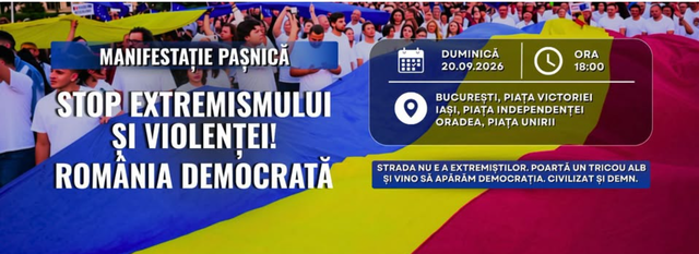 Manifestații împotriva violenței în București, Iași, Oradea și Timișoara, duminică seara