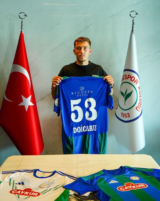 Iustin Doicaru a marcat primul gol pentru Rizespor în campionatul Turciei