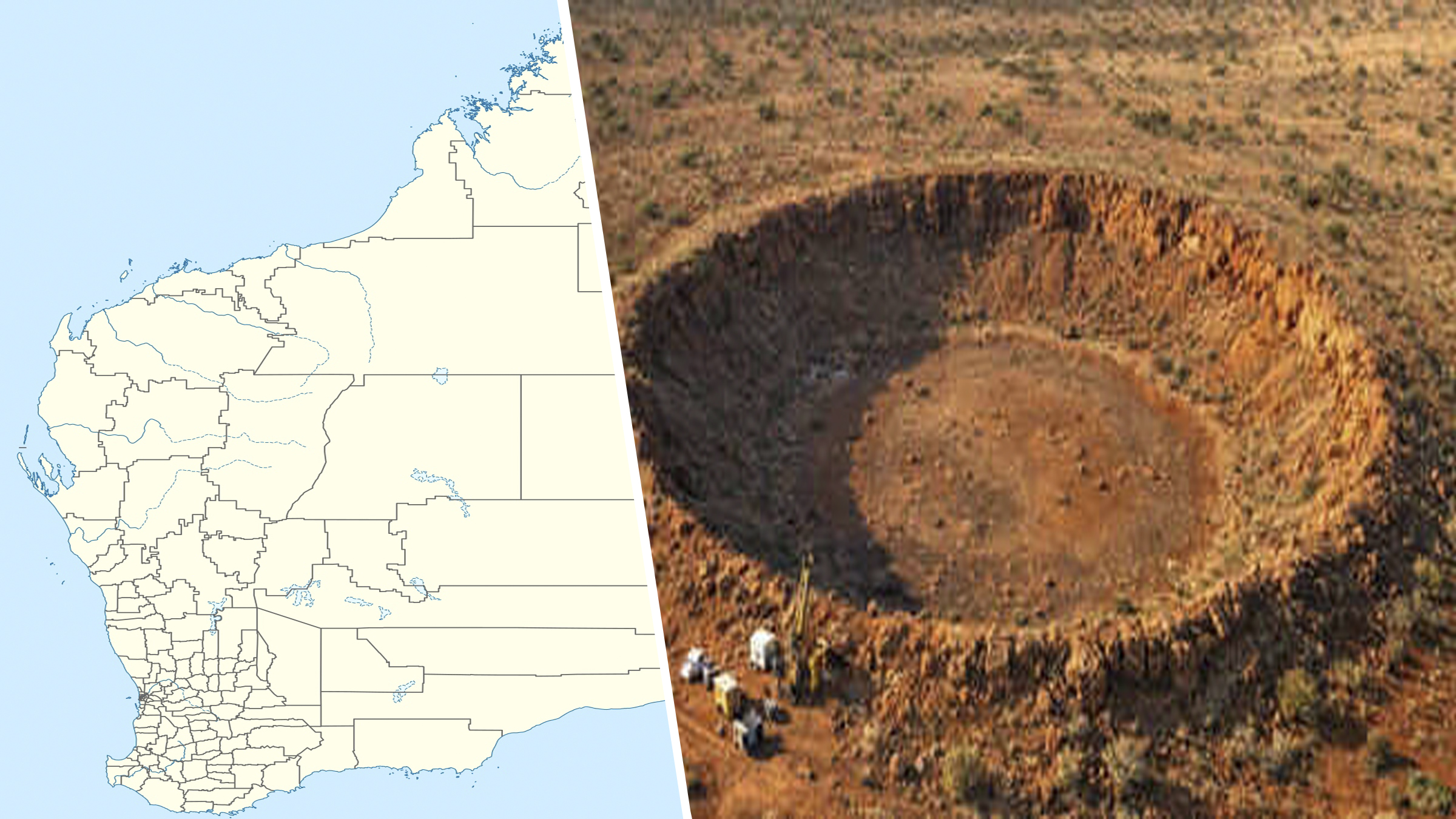 Un geolog a descoperit un crater uriaș pe Google Earth, iar minerii au găsit ceva neașteptat în Australia