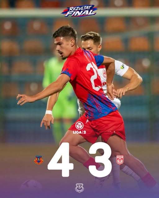 Meci spectaculos în Liga 2: ASA Târgu Mureș a revenit pe teren și a învins CS Dinamo cu 4-3