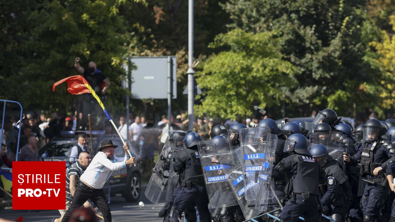 Arestări în urma violențelor de la protestul fermierilor din Piața Victoriei