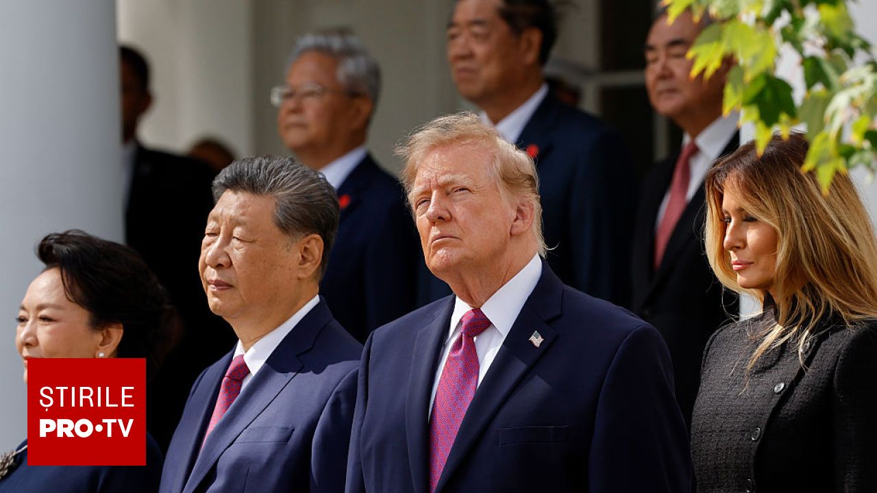 Donald Trump l-a primit pe Xi Jinping cu o ceremonie militară fastuoasă la Washington