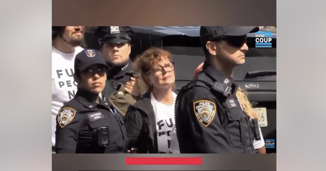 Susan Sarandon a fost reținută de poliția din New York în timpul unui protest împotriva lui Netanyahu
