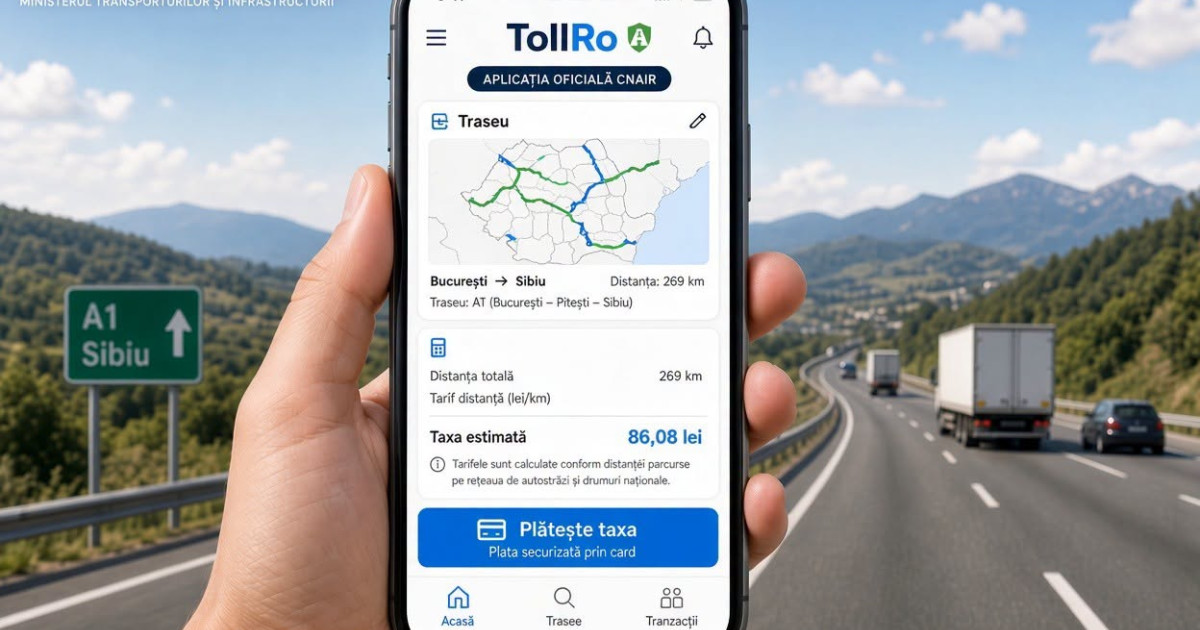 Sistemul TollRo devine operațional din 1 octombrie. Cum vor plăti transportatorii taxele de drum