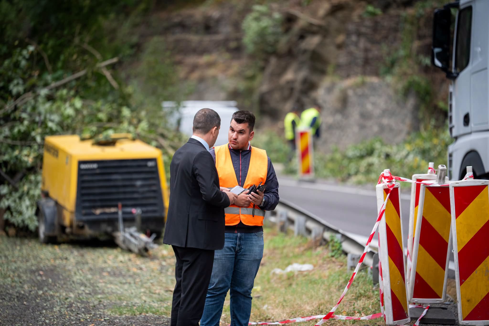 Radu Miruță a criticat organizarea lucrărilor de pe Valea Oltului după un blocaj de trafic