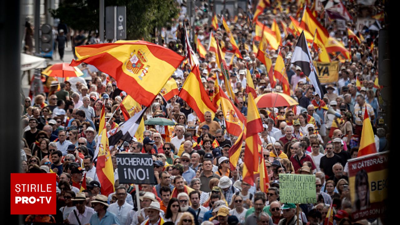 Proteste masive la Madrid din cauza crizei migranților din Ceuta: se cere organizarea alegerilor anticipate
