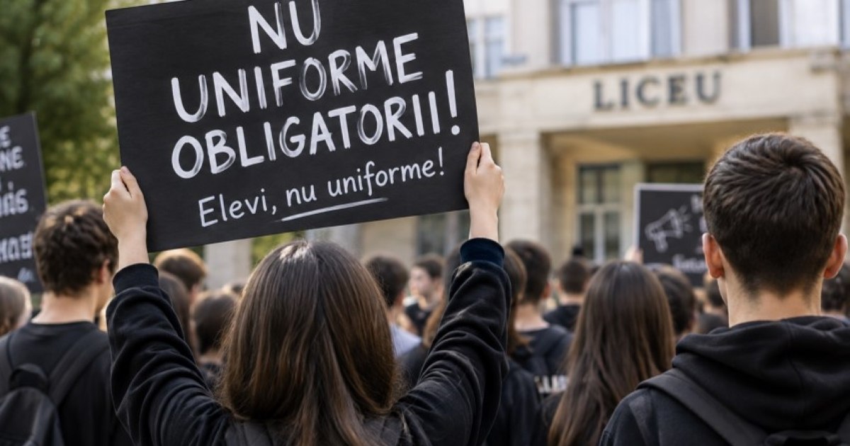 Elevii protestează împotriva uniformelor obligatorii: vor purta negru la școală luni, 28 septembrie
