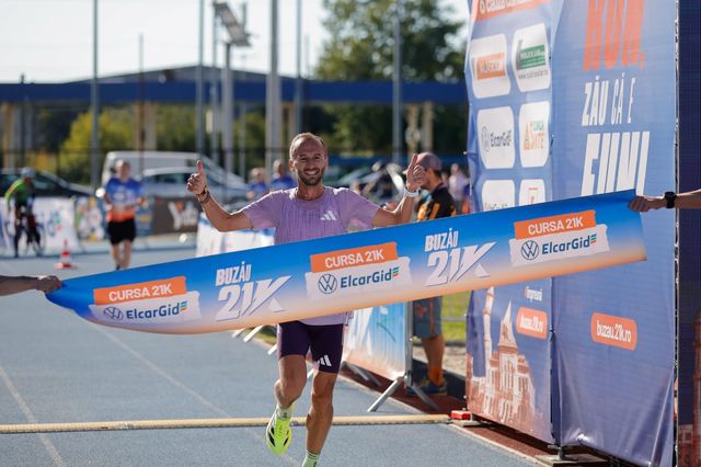 Nicolae Alexandru Soare a câștigat proba de semimaraton la a doua ediție Buzău 21K