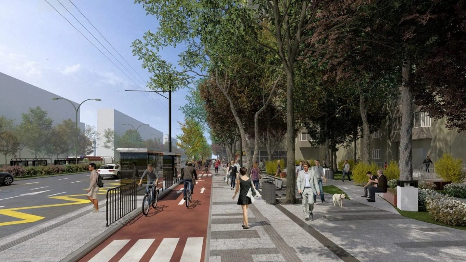 Începe reconfigurarea Bulevardului Iuliu Maniu în Sectorul 6: vor fi piste de biciclete și spații verzi
