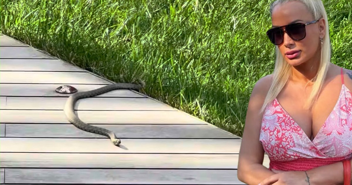 Simona Trașcă a fost speriată de un șarpe în parcul Herăstrău din București