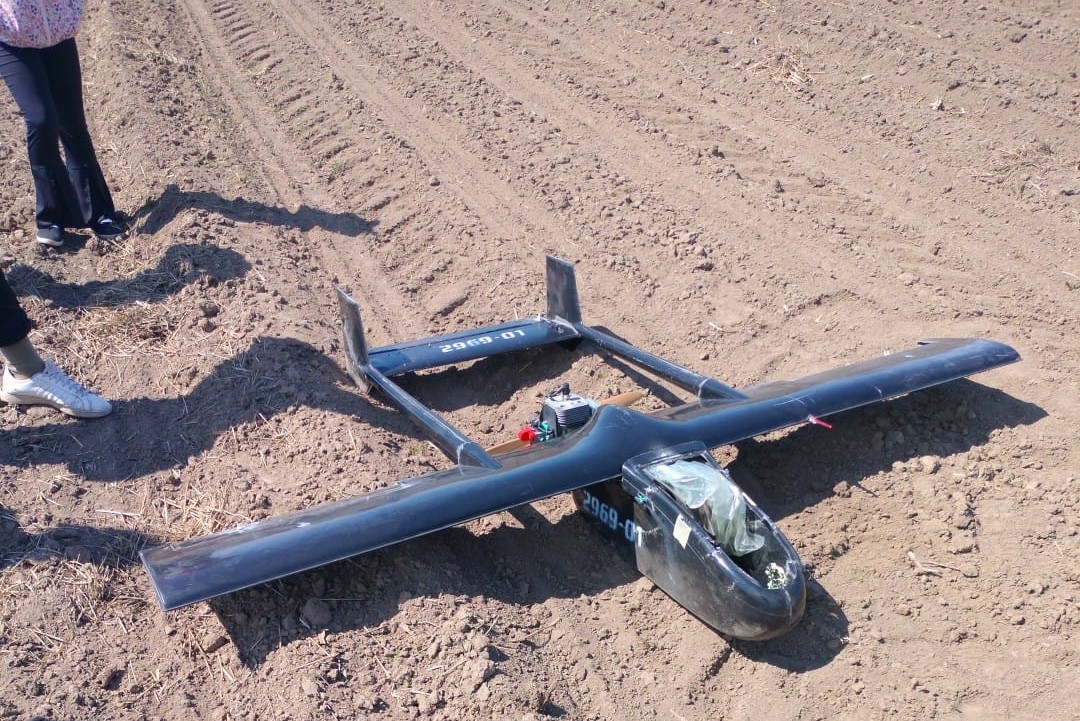 Fragmente de dronă cu explozibil găsite în Insula Mare a Brăilei, lângă Gropeni