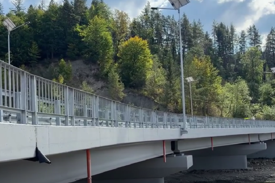 Podul de pe DN 2N în județul Vrancea a fost finalizat și recepționat oficial