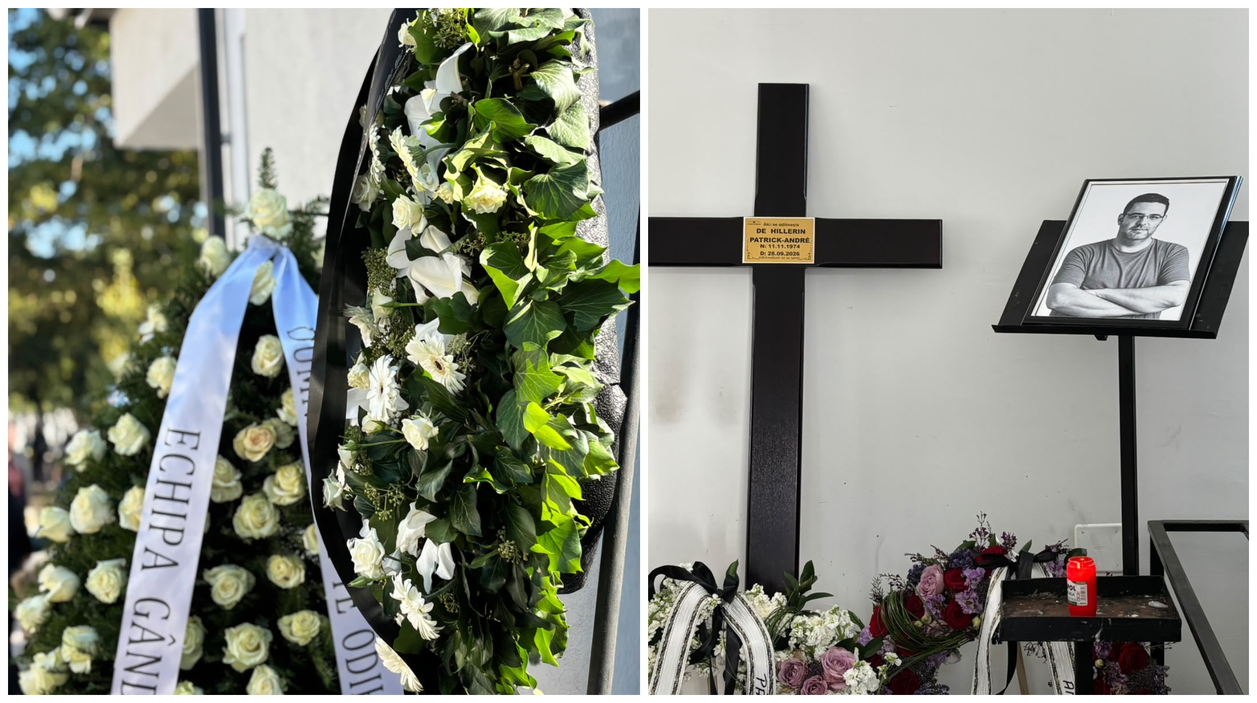 Jurnalistul Patrick André de Hillerin a fost înmormântat la Cimitirul Bellu Catolic