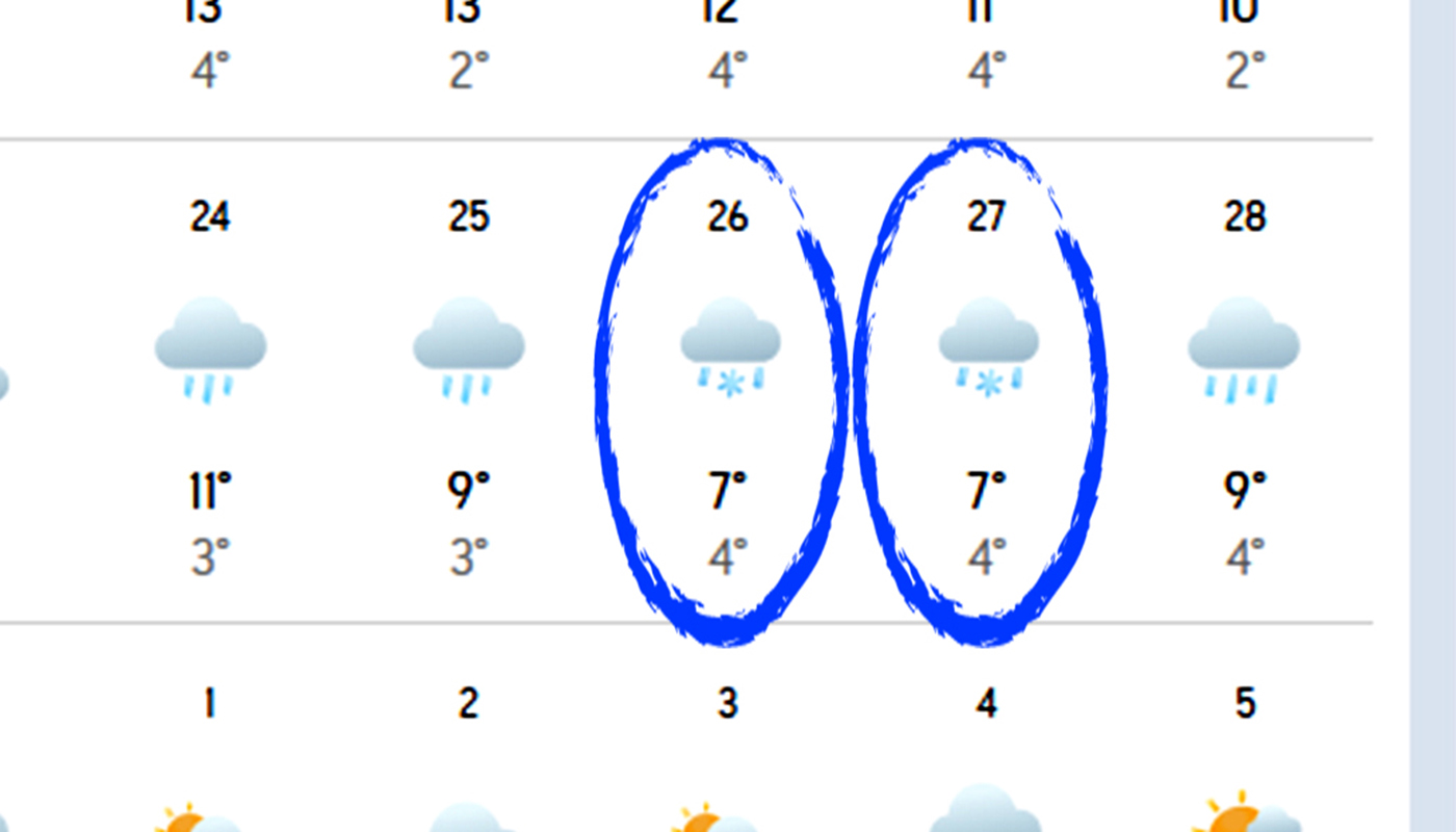 Prima ninsoare în București este deja anunțată pentru luna noiembrie, conform prognozei Accuweather