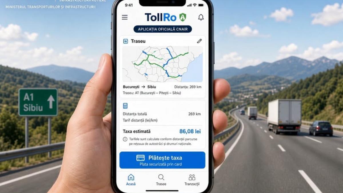 Probleme majore la lansarea sistemului TollRo: plata taxei de drum este obligatorie, dar aplicația are erori