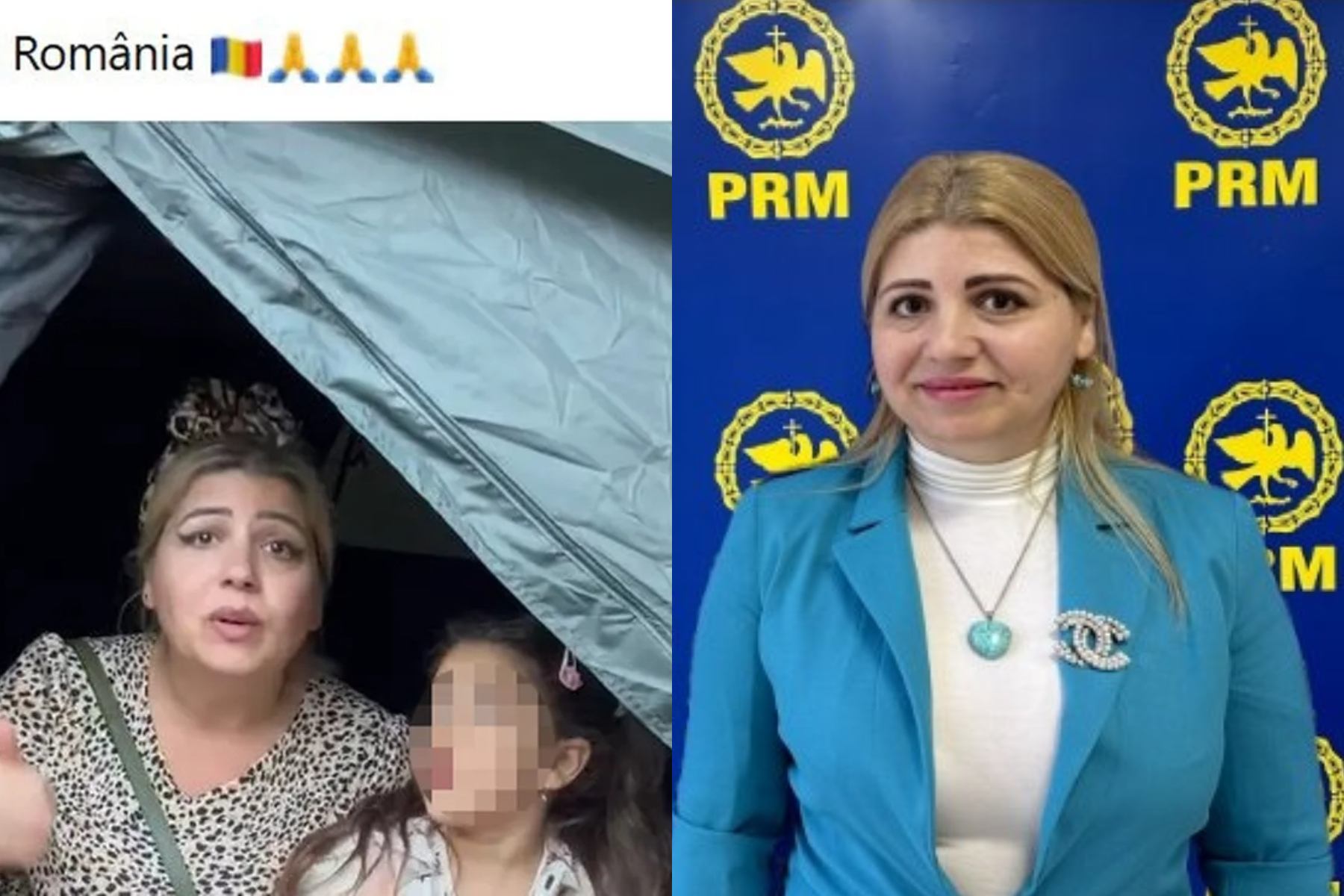 Controverse după apariția unei fetițe într-un cort în fața Arestului Capitalei: este vorba despre Sidonia Duduianu