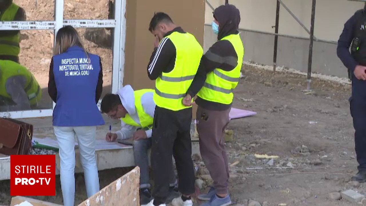 Operațiune masivă de control pe un șantier din Târgu Jiu: zeci de jandarmi au blocat accesul la lucrări