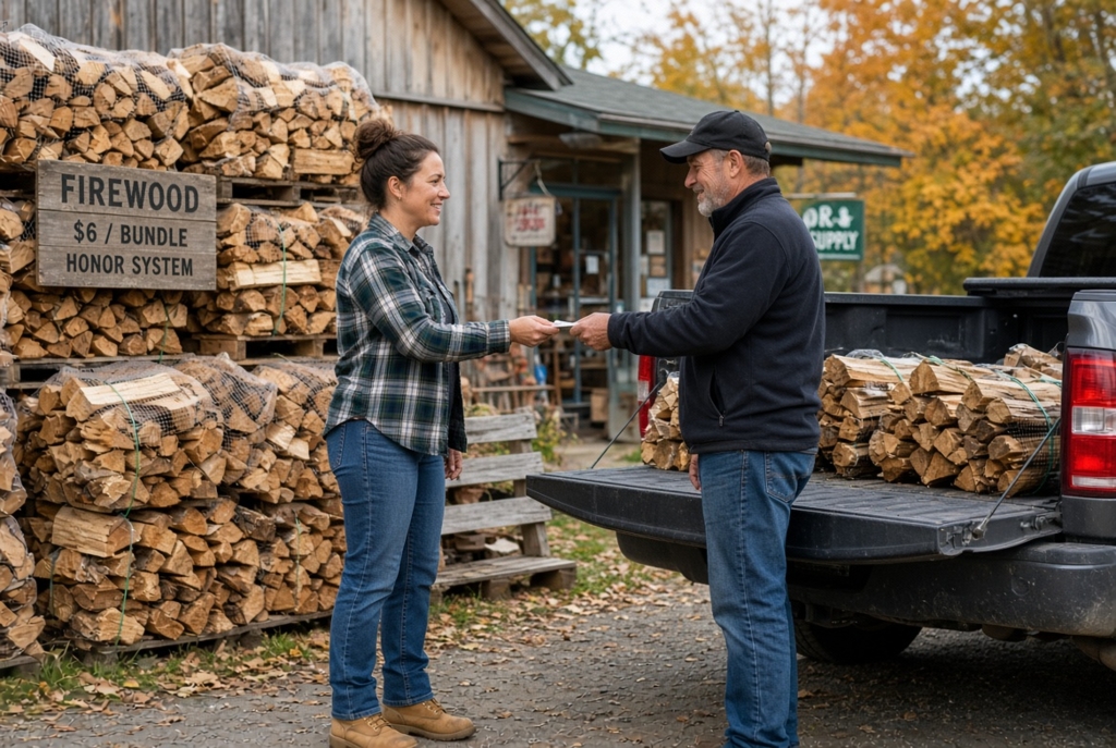 Prețul surprinzător pentru lemnele de foc în America. O româncă din Pennsylvania a dezvăluit costul unei mașini pline