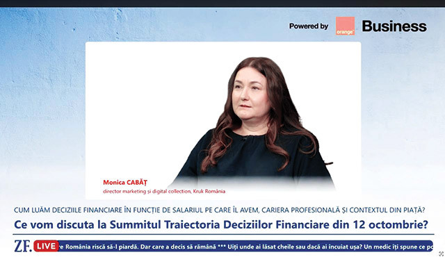 70% dintre români nu dețin un fond de urgență, conform datelor prezentate de Monica Cabăț