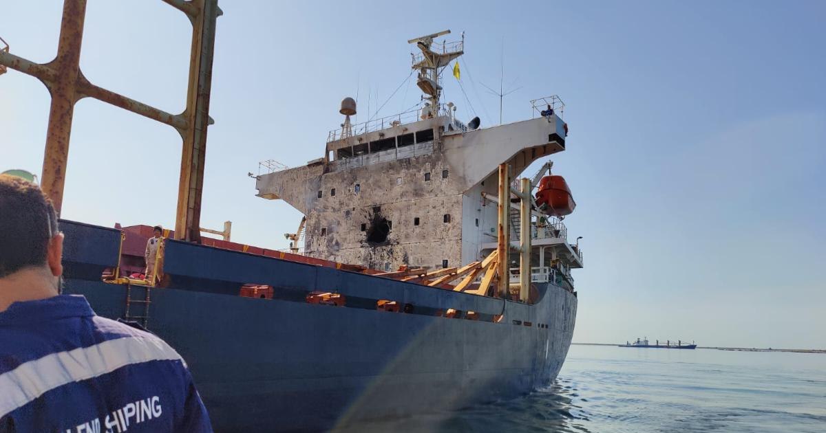 Navă turcească încărcată cu cereale a fost lovită de o dronă în Marea Neagră, lângă litoralul României