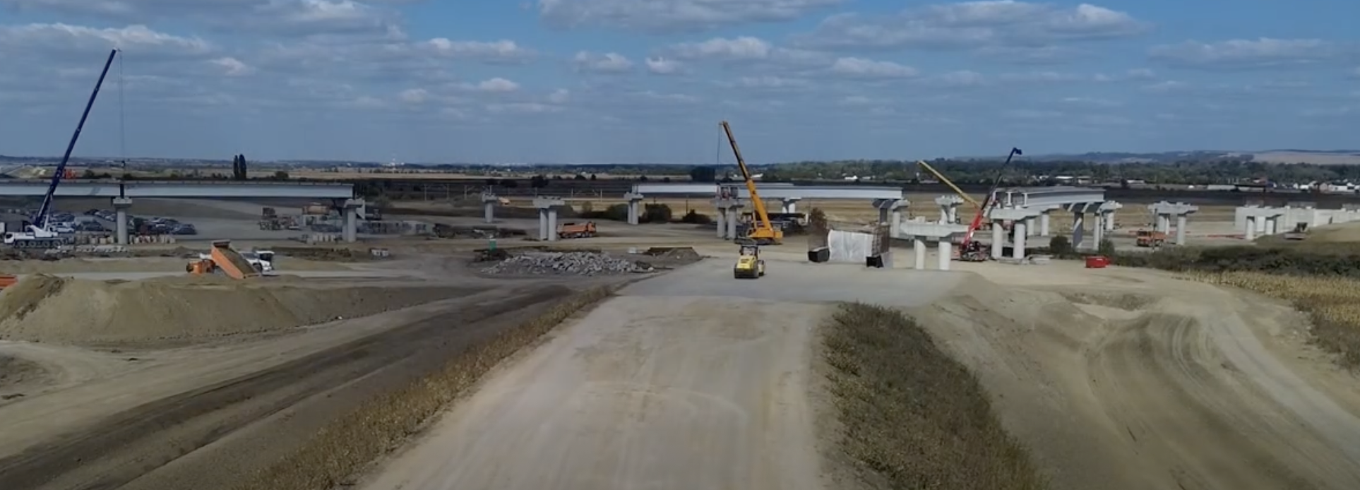 Lucrările la autostrada A7, pe segmentul Bacău-Pașcani, au depășit pragul de 70% din execuție